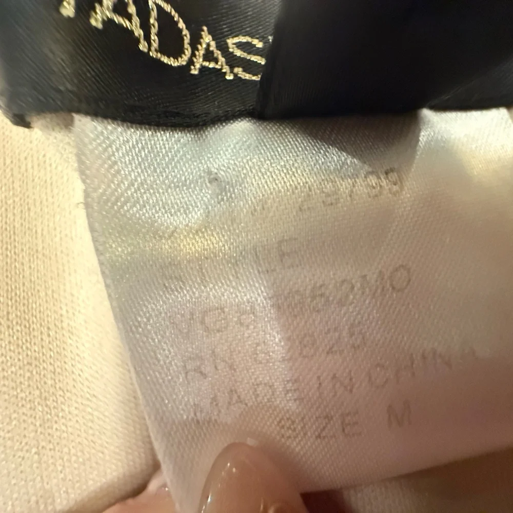 Tadashi Shoji Cap Sleeve Gold/Cream Shutter Pleat Ombre Midi Dress Medium $295 - Picture 7 of 12